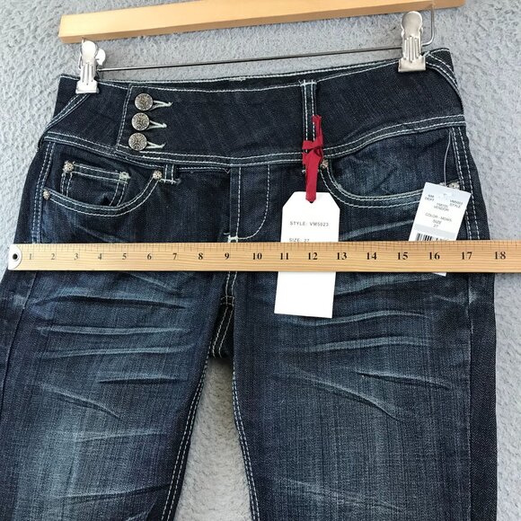 New Standards & Practices Womens Dark Wash Flared Jeans Size‎ 27 - Picture 8 of 14